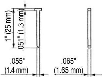 METABO NT1865DMST - Dimensions of nails - 5