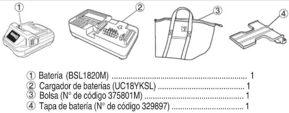 METABO WH18DFX - ACCESORIOS ESTANDAR - 1