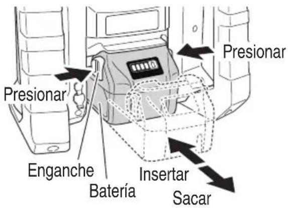 METABO UR18DA - MÉTODO DE EXTRACCIÓN E INSTALACIÓN DE LA BATERÍA - 1