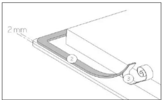 Exquisit EKI801-5 - Dichtung Einbau : - 1