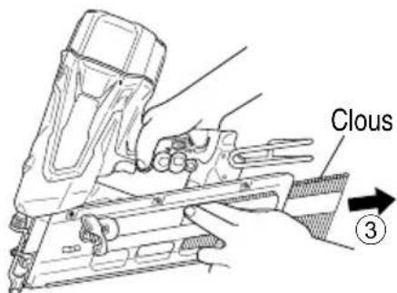 METABO NR1890DRS - Retirer les clous : - 2