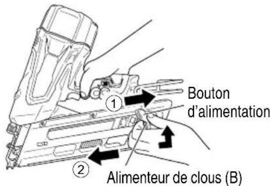 METABO NR1890DRS - Retirer les clous : - 1