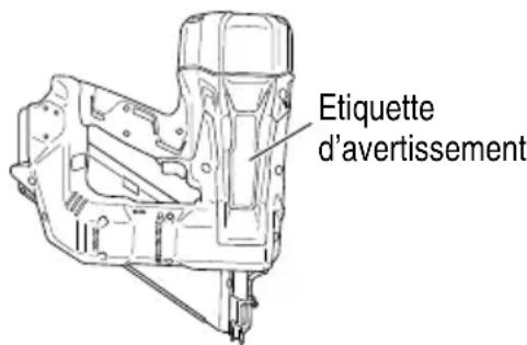 METABO NR1890DRS - ETIQUETTE D'AVERTISSEMENT - 1
