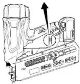 METABO NR3690DR - PREPARING THE BATTERY - 1