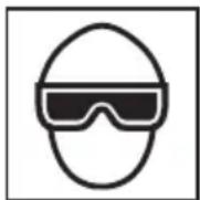METABO NR3690DR - LES OPÉRATEURS ET LES AUTRES PERSONNES DANS L'AIRE DE TRAVAIL DOIVENT PORTER DES LUNETTES DE PROTECTION AVEC VISIÈRES LATÉRALES. - 1