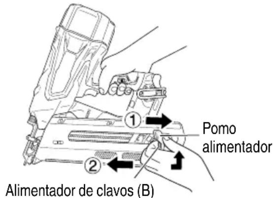 METABO NR3675DD - Extraiga los clavos: - 1