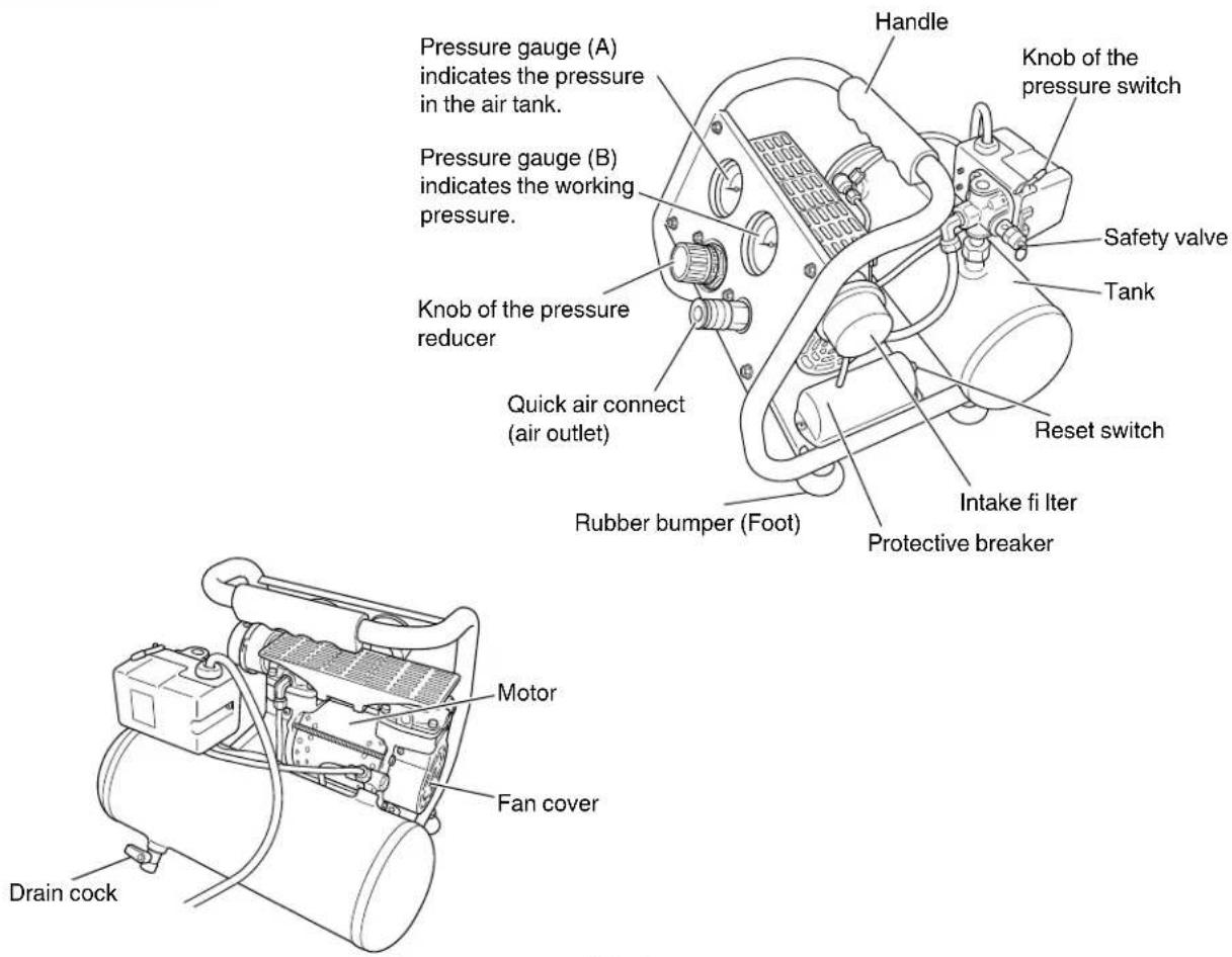 HITACHI EC28M - NAME OF PARTS - 1