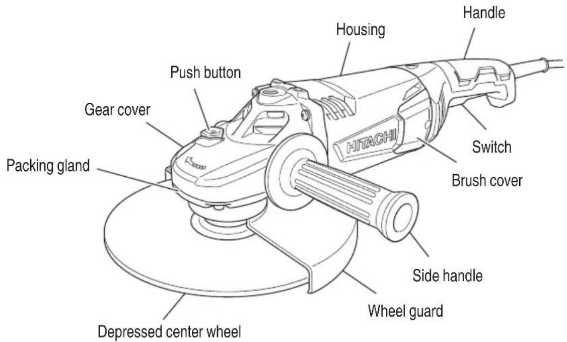 HITACHI G18ST - NAME OF PARTS - 1