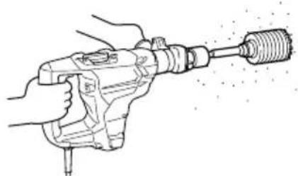 METABO DH 38YE3 - HOW TO USE THE CORE BIT - 4