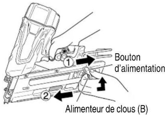 METABO NR1890DCST - Retirer les clous : - 1