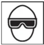 METABO NR1890DCST - LOS OPERADORES Y DEMÁS PERSONAS QUE SE ENCUENTREN EN EL ÁREA DE TRABAJO DEBEN USAR GAFAS PROTECTORAS CON BLINDAJES LATERALES. - 1