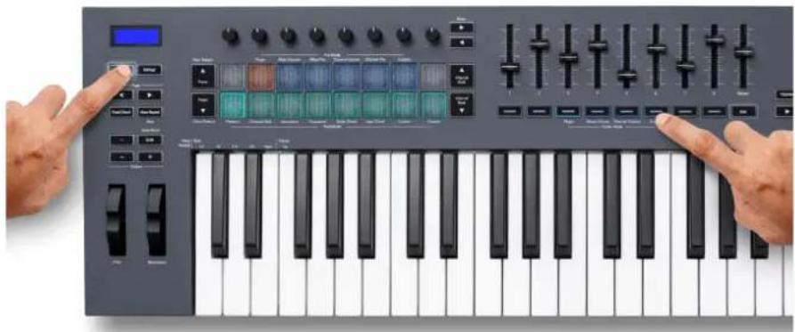 NOVATION FLkey 61 - Mode Fader : personnalisé - 1