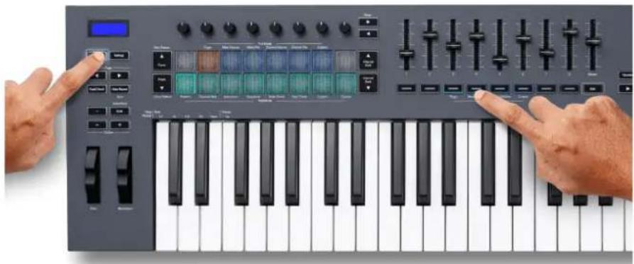 NOVATION FLkey 61 - Mode Fader : Mixer Volume - 1