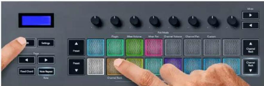 NOVATION FLkey 61 - Mode Pad : Channel Rack - 1