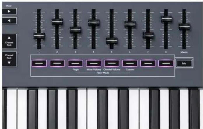 NOVATION FLkey 61 - Touches pour le mode Fader - 1