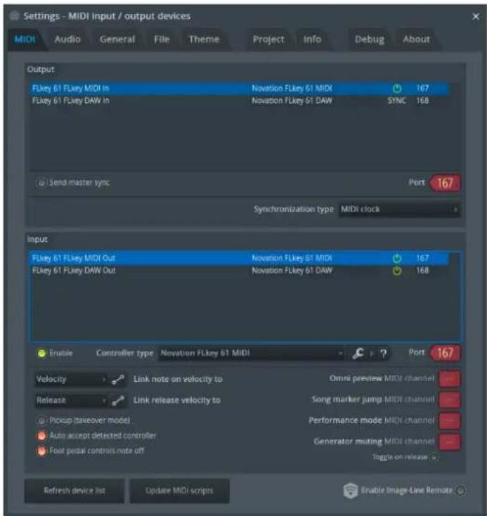 NOVATION FLkey 61 - Installation manuelle - 1