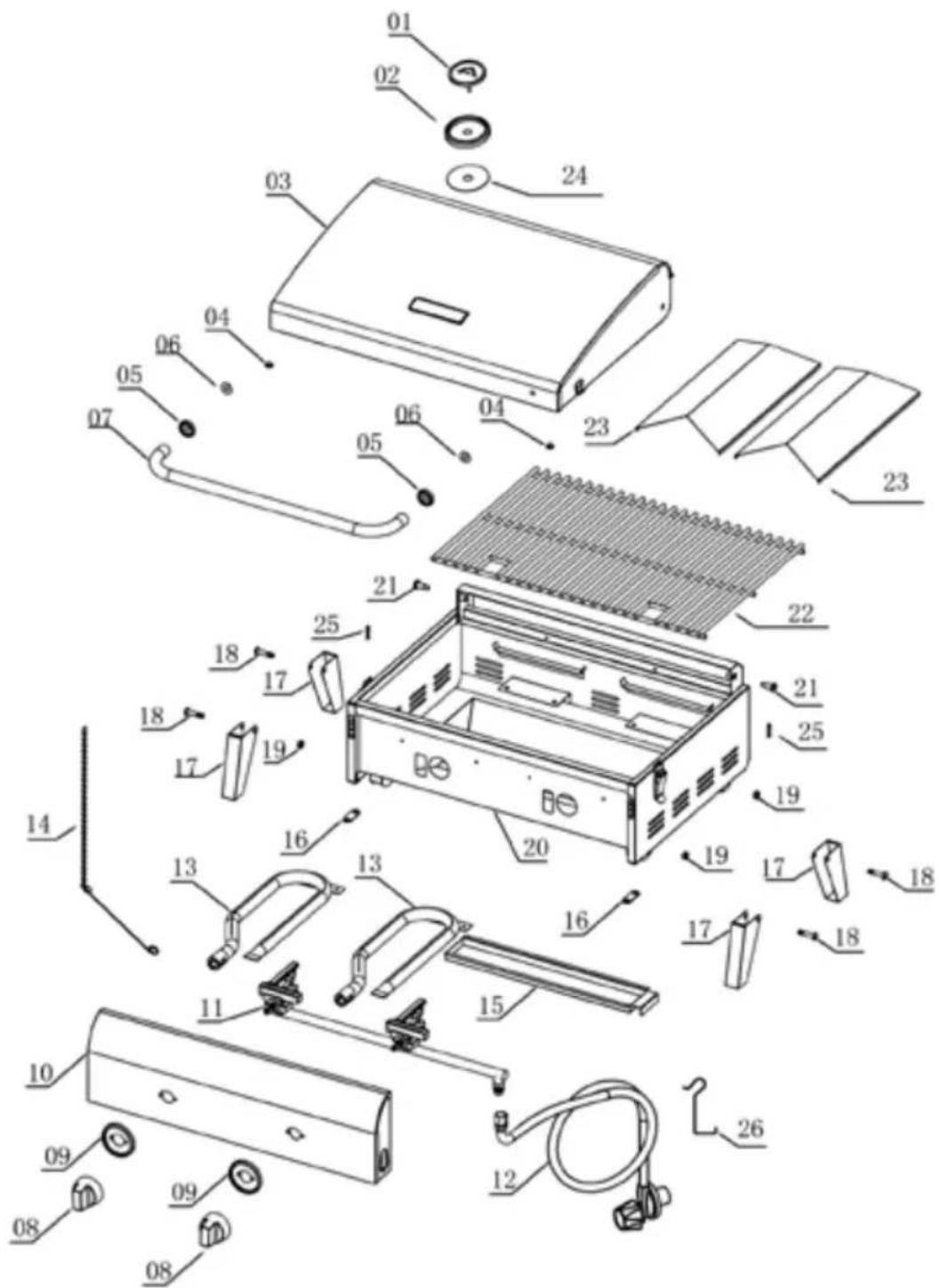 Pit Boss PB200P - REPLACEMENT PARTS - 1
