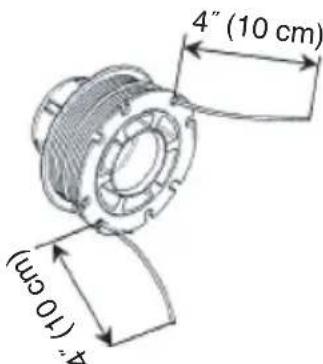 4" (10 cm) 4"