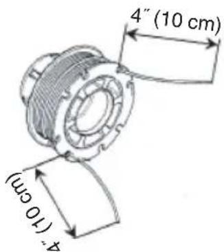 4" (10 cm) 4"