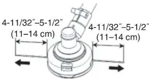 4-11/32"-5-1/2" (11-14 cm) 4-11/32"-5-1/2" (11-14 cm)