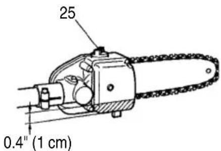 25 0.4" (1 cm)