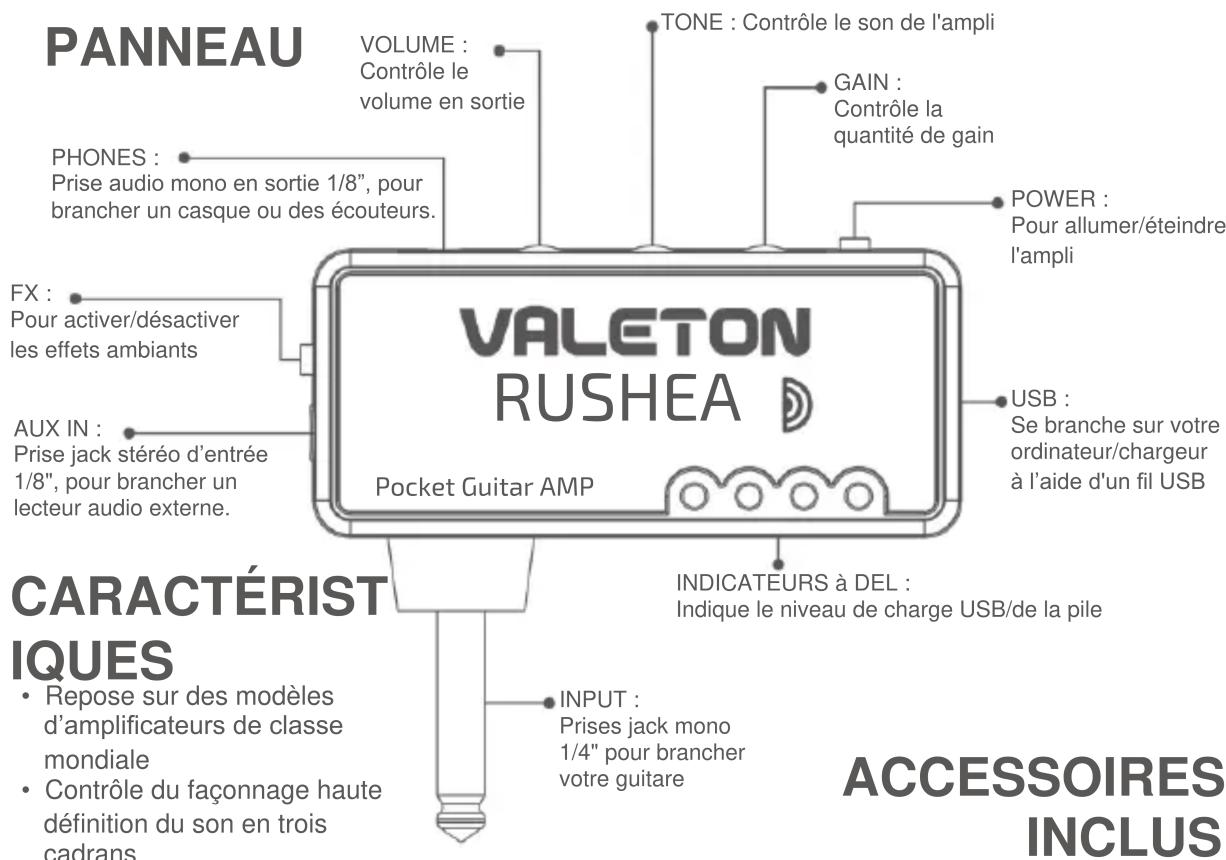 Valeton Rushead Bass - Votre ampli de poche pour guitare - 1