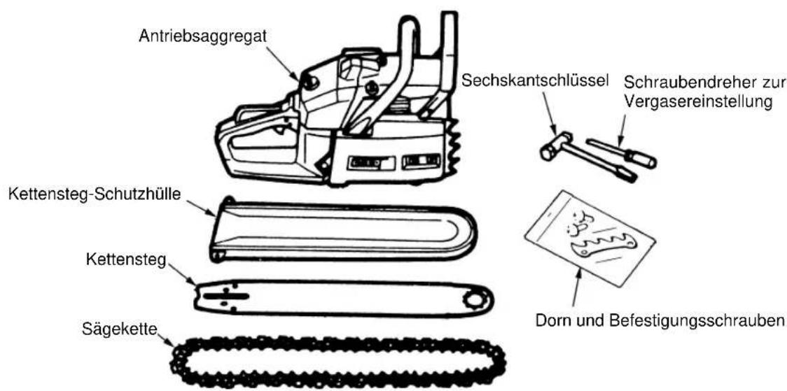 Tanaka ECV-5601 - Einbau des Kettenstegs und der Sägekette - 1