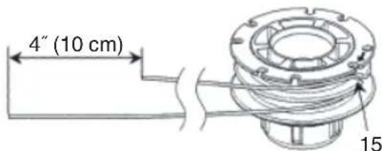 Tanaka TCG24ECPSL - Remplacement du fi l nylon - 2