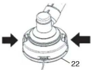 Tanaka TCG27EBSP - Sustitución de la linea de nylon - 1