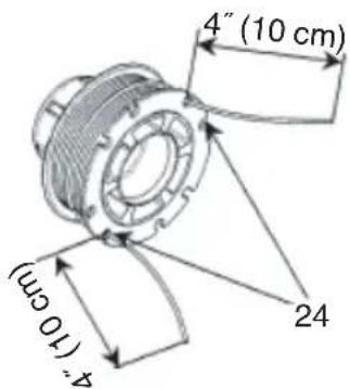 Tanaka TCG27EBDP - Remplacement du fi l nylon - 3