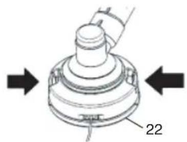 Tanaka TCG24EBSP - Sustitución de la linea de nylon - 1