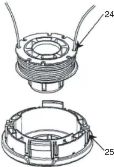 Tanaka TCG24EBSP - Remplacement du fi I nylon - 4