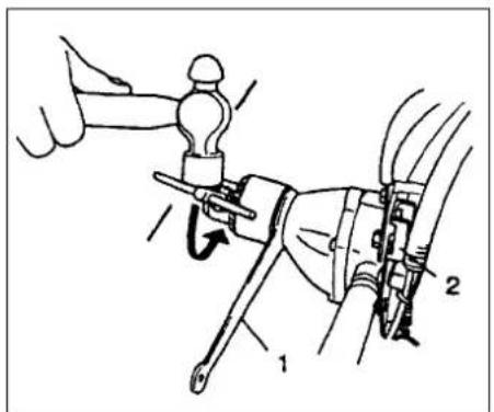 Tanaka TED-270PFDH - Cómo operar el control de Reversión (en TED-270PFR/270PFRSS) (Fig. 2-5D) - 1