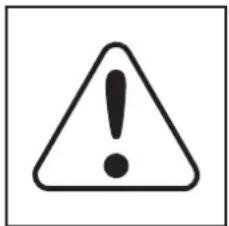 Warning symbol with exclamation mark inside triangle