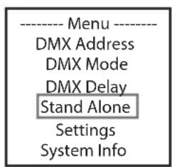 Cameo DROP B4 - MODE DE FONCTIONNEMENT STAND-ALONE STATIC - 3
