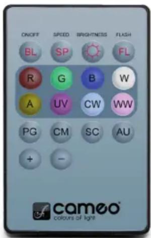 Cameo DROP B4 - IR REMOTE CONTROL (optional) - 1