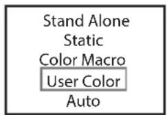 Cameo DROP B4 - MODE DE FONCTIONNEMENT STAND-ALONE STATIC - 6
