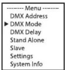Cameo FLAT PRO 7 G2 - CONFIGURE DMX MODE - 1