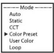 Cameo FLAT PRO 7 G2 - TRYB PRACY STANDALONE COLOR PRESET - 2