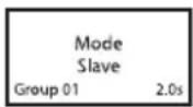 Cameo FLAT PRO 18 G2 - HAUPTANZEIGE SLAVE-BETRIEB - 1