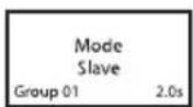 Cameo FLAT PRO 18 G2 - SCHERMATA PRINCIPALE MODALITÀ SLAVE - 1