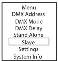 Cameo STUDIO PAR 6 G2 - MODE SLAVE - 3