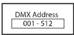 Cameo STUDIO PAR 6 G2 - CONFIGURAR LA DIRECCIÓN INICIAL DMX (DMX Address) - 2