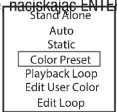 Cameo STUDIO PAR 6 G2 - TRYB PRACY STANDALONE COLOR PRESET - 2