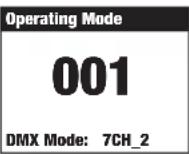 Cameo THUNDERWASH 600 RGBW - DMX-BETRIEBSART EINSTELLEN - 3
