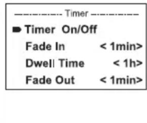 Cameo ZENIT W600 SMD - FONCTION TIMER (temporisation) - 2