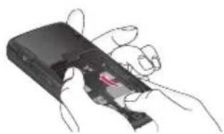 LG Chocolate TG800 - Install the SIM card. - 2