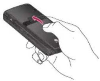 LG Chocolate TG800 - Install the battery. - 1