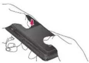 LG Chocolate TG800 - Remove the battery. - 1
