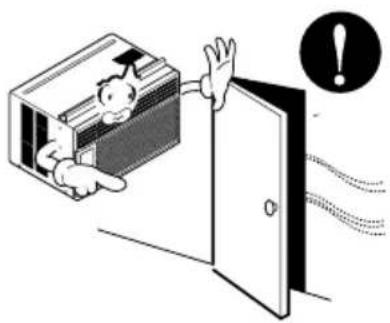 LG R1001E - Leave the door closed while the air conditioner is running. - 1